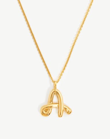 Teeny Tiny Floral Letter J Necklace